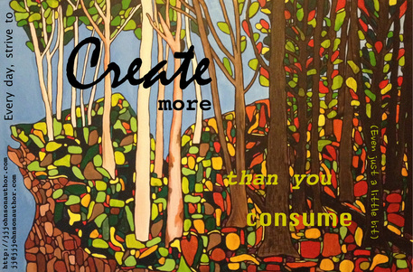 Free Create More than You Consume Magnet :: J.J. Johnson, Author :: 