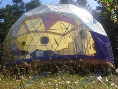Photo of a Geodesic Dome House, copyright Pacific Domes